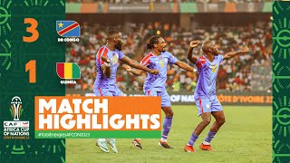 HIGHLIGHTS  DR Congo 🆚 Guinea  TotalEnergiesAFCON2023  Quarter Finals [upl. by Nylsoj]