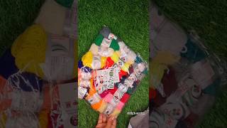 25 pc combo mix colours😱 wool ball  hand knitting art and craft diy craft shorts woolball [upl. by Bysshe608]