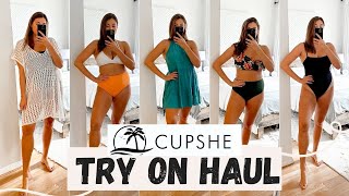 HUGE Cupshe Swimsuit Haul Tryon amp Review for Size L [upl. by Enilrem844]