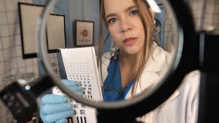 ASMR Optometrist Eye Exam  Lens 1 or 2  Phoropter Lens Exam [upl. by Annim]