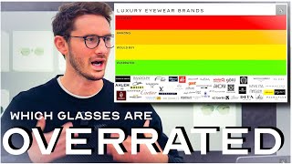 The Luxury Glasses TIER LIST 50 of the Worlds BEST Frame Brands [upl. by Annamarie135]