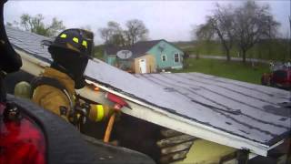 Helmet Cam 1 Alarm Box Roof Work [upl. by Suirred]