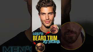 Mens Beard Trim at home beard youtubeshorts [upl. by Lrad]