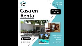 Casa en Renta Los Pinos Zapopan Jalisco [upl. by Suravat]