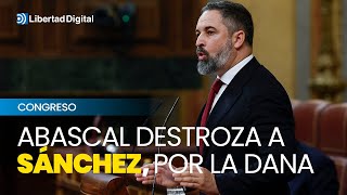 El duro discurso de Abascal a Sánchez quotNo dirige un Gobierno dirige una macrored de corrupciónquot [upl. by Nicolella125]