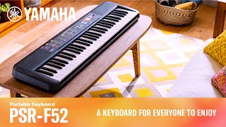 Yamaha Portable Keyboard PSRF52 [upl. by Bonny]