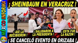 LA PRESIDENTA CANCELÓ EVENTO EN VERACRUZ MIRA LO QUE SUCEDIÓ SE REUNIÓ CON ROCÍO NAHLE [upl. by Richmond]