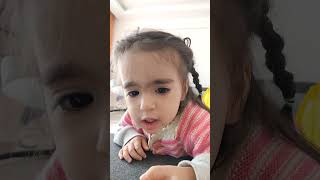 Asmin Lina Kendini tanıyamadı 🤭🤣🤣🥰 çocuklar baby cocuklaricin çocukvideoları komikçocuklar [upl. by Aleunam733]