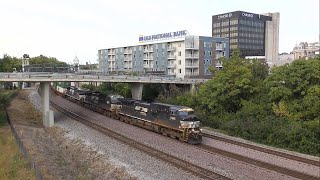 NS 259 with NS 4428 NS 9753 and NS 4106 Westbound in Lafayette Indiana [upl. by Oicapot149]