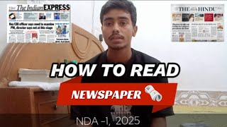 quotLEVEL UP YOUR NDA PREPARATIONquot  Newspaper Reading  vocabulary reading newspaper defencewallah [upl. by Yrro569]