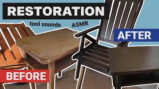 Simple Restoration  Outdoor Furniture  ASMR [upl. by Lorianna]