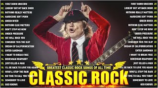 Top 100 Classic Rock Songs Of All Time 🔥 ACDC Pink Floyd Eagles Queen Def Leppard Bon Jovi [upl. by Yssej712]