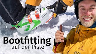 Skischuhe anpassen lassen Was bringt es für die Skitechnik  Bootfitting beim Skifahren [upl. by Nyliak]