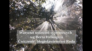 Warsztat ustawień systemowych wg Berta Hellingera Ćwiczenie Błogosławieństwo Rodu [upl. by Bocaj]