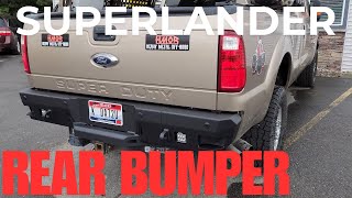 Rear Bumper Install Ford F250 Chassis Unlimited [upl. by Nairoc]