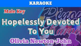 Hopelessly Devoted To You by Olivie NewtonJohn Karaoke  Male Key [upl. by Rhyne]