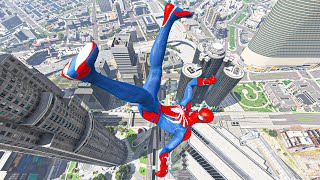 GTA 5 SPIDERMAN Ragdolls Compilation Episode 01 Euphoria Physcis Showcase [upl. by Elizabeth]