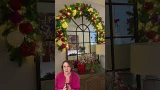 Christmas garlands are great ways to frame table displays christmasdecorating christmasgarland [upl. by Aehta179]