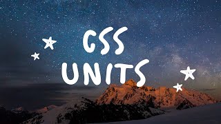 CSS Units  AbsoluteRelative Length  Viewport units  HTMLCSS [upl. by Prospero865]