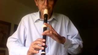 music lesson Allemande n 5 in g minor by J J Quantz for alto recorder [upl. by Malamut371]