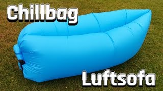 Laysack  Luftsofa  Chillbag  Luftcouch  Inflatable Beach Lounge im Review [upl. by Roana]