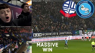 BOLTON PICK UP MASSIVE 3 POINTS VS WYCOMBE  BOLTON 21 WYCOMBE WANDERERS  BWFC V WWFC [upl. by Alik793]