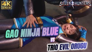 Gao Ranger highlightGao Ninja Blues Unequal Battle vs Trio Orugu powerrangers supersentaiseries [upl. by Oletha]