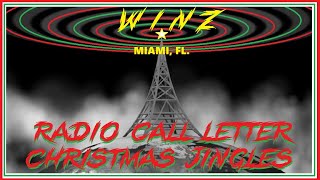 HOLIDAY RADIO STATION CALL LETTER CHRISTMAS JINGLES  WINZ MIAMI FLORIDA [upl. by Ardnuahsal66]