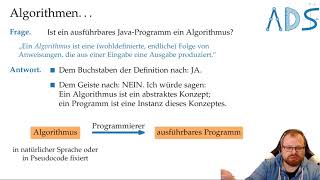 Organisatorisches amp Sortieren  Algorithmen und Datenstrukturen  Vorlesung 01 [upl. by Blayne]