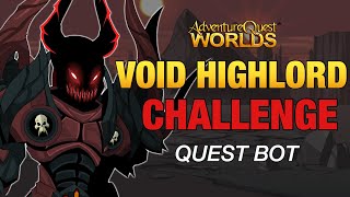 AQW VOID HIGHLORDS CHALLENGE QUEST BOT  GRIMOIRE 38 [upl. by Naitsirc]