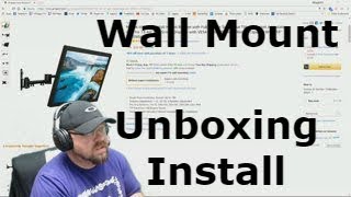 Unboxing  Install Mount It MI4151 FullMotion TV Wall Mount Bracket  Up 42quot [upl. by Garbers]