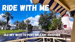 Ride WMe  Old Key West Resort Boat To Disney Springs amp Port Orleans Riverside On A Gorgeous Day [upl. by Akinam507]