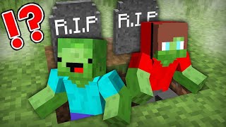 JJ and Mikey got INFECTED By A ZOMBIE APOCALYPSE in Minecraft Challenge Maizen [upl. by Marylynne]