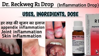 Dr Reckweg R1 Drop uses in hindi  Inflammation drop uses  r1 drop review  homeopathic medicine [upl. by Folly]