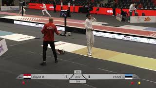 2024 385 T64 10 M E Individual Bern SUI WC YELLOW PRIINITS EST vs ELSAYED EGY [upl. by Victorine839]