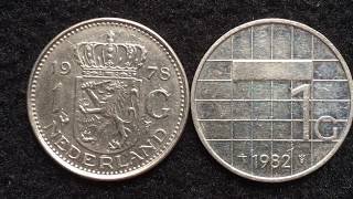 Netherlands 1978  1982 1 Gulden coin Before the Euro [upl. by Eednus633]