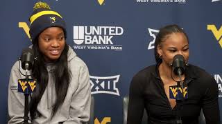 WVU Womens Basketball Tavvy Diggs Lauren Fields Press Conference  Nov 1 2023 [upl. by Gayle822]