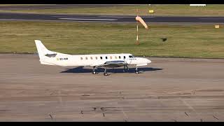 Flightline 1987 Fairchild Swearingen Metroliner Taxiing at BHX [upl. by Eiggem711]