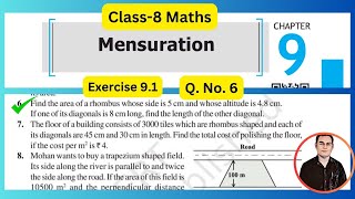 Class 8 Maths Chapter9 Mensuration Exercise 91 QNo6 NCERT solutions [upl. by Hyams]