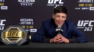 UFC 263 Brandon Moreno Postfight Press Conference [upl. by Catharina]