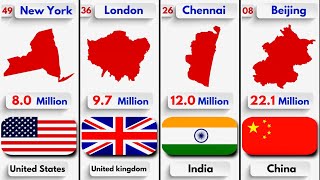 Global Population Rankings Top 50 Cities in 2024 [upl. by Lewin]