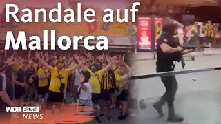 Ausschreitungen auf Mallorca AachenFans randalieren auf Schinkenstraße  WDR Aktuelle Stunde [upl. by Nohsal]