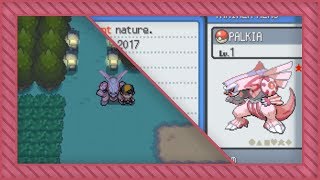 LIVE Shiny Sinjoh Ruins Palkia after 14016 SRs in SoulSilver [upl. by Mullins574]