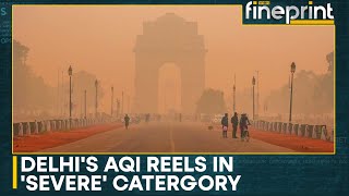 New Delhi Smog Grips Delhi For Third Day In A Row As AQI Is Recorded At 420  WION Fineprint [upl. by Yllom]