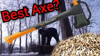 Fiskars Chopping Axe Review amp Demonstration [upl. by Thoma92]