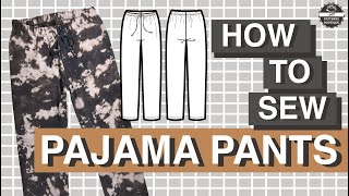 PAJAMA Pants for Men DIY  Complete Sewing Steps  PDF Patterns Boutique Sew Along [upl. by Klepac]