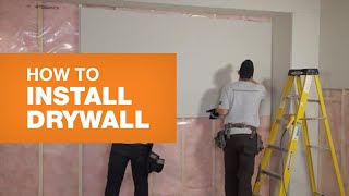 How To Install Drywall The Right Way [upl. by Eppesiug]