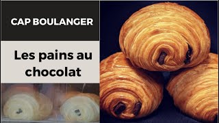 CAP boulanger les Pains au chocolat bien détailler les 12 pains au chocolat [upl. by Nadual]