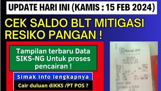 SELAMAT 🤩 BLT MITIGASI RESIKO PANGAN CAIR UNTUK GOLONGAN INI  UPDATE PROSES PENCAIRAN HARI INI [upl. by Vale191]