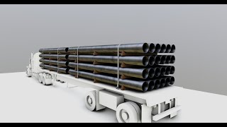 CARGO MODELS FOR TRUCK TRAILER Pipes Type 2 [upl. by Daniell106]